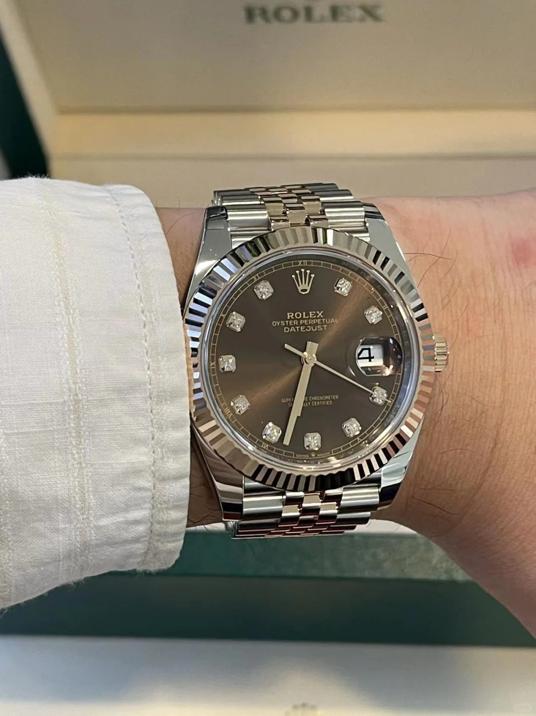 Rolex Datejust 41mm Chocolate Diamond Jubilee m126331-0004