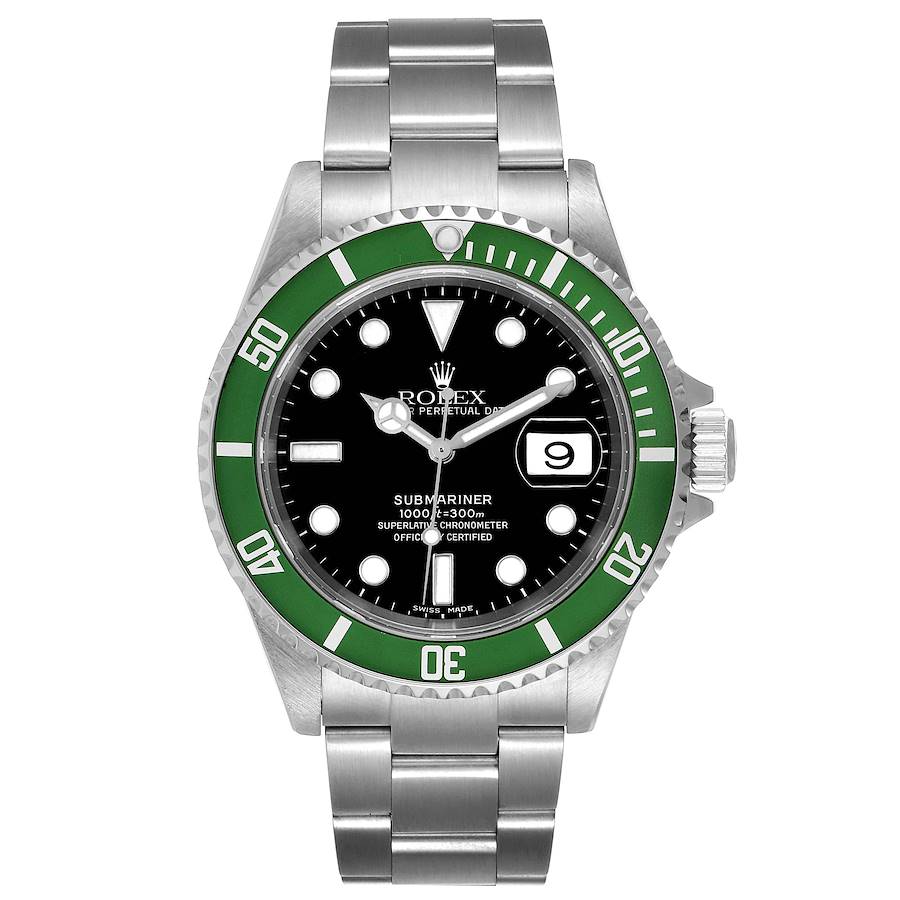 Rolex Submariner Hulk Bezel Steel Mens Watch 116610LV 40mm
