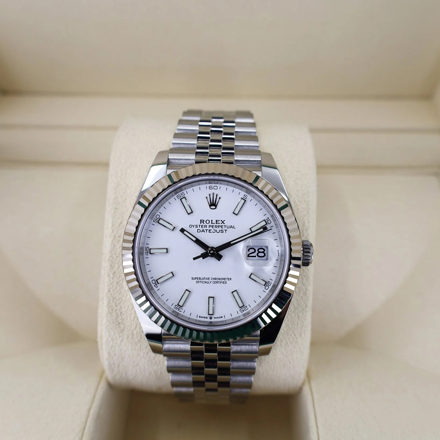 Rolex Datejust 41 126334-0010 Oystersteel and 18K White Gold