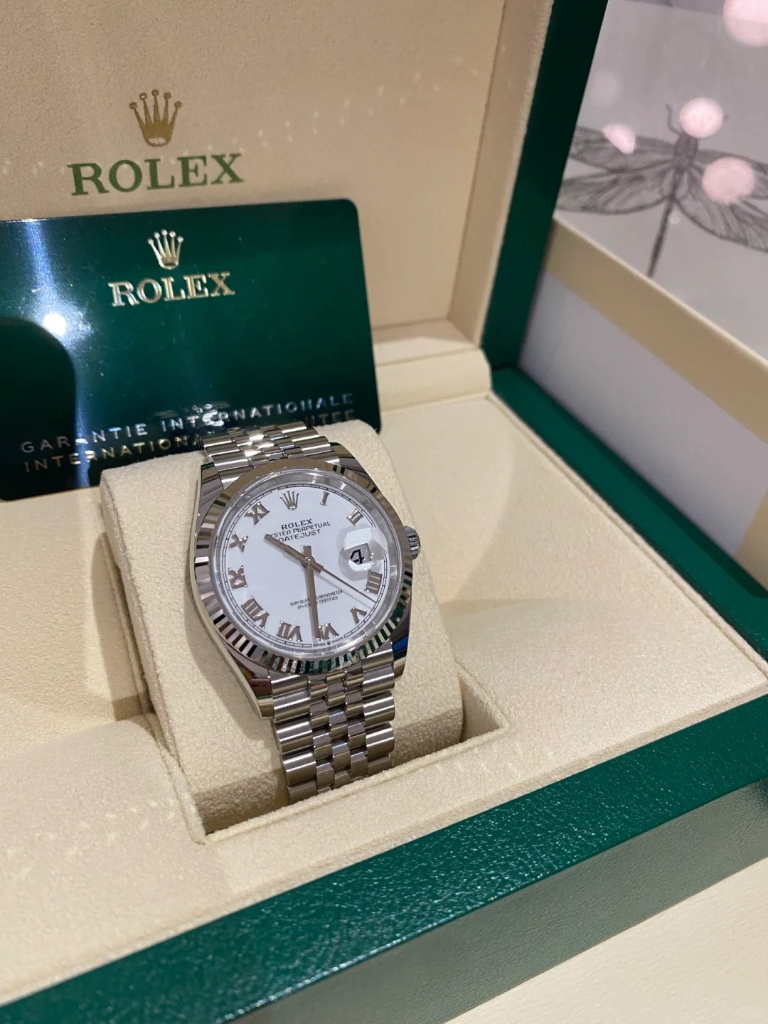 Rolex Datejust 36mm White Roman Jubilee m126234-0025