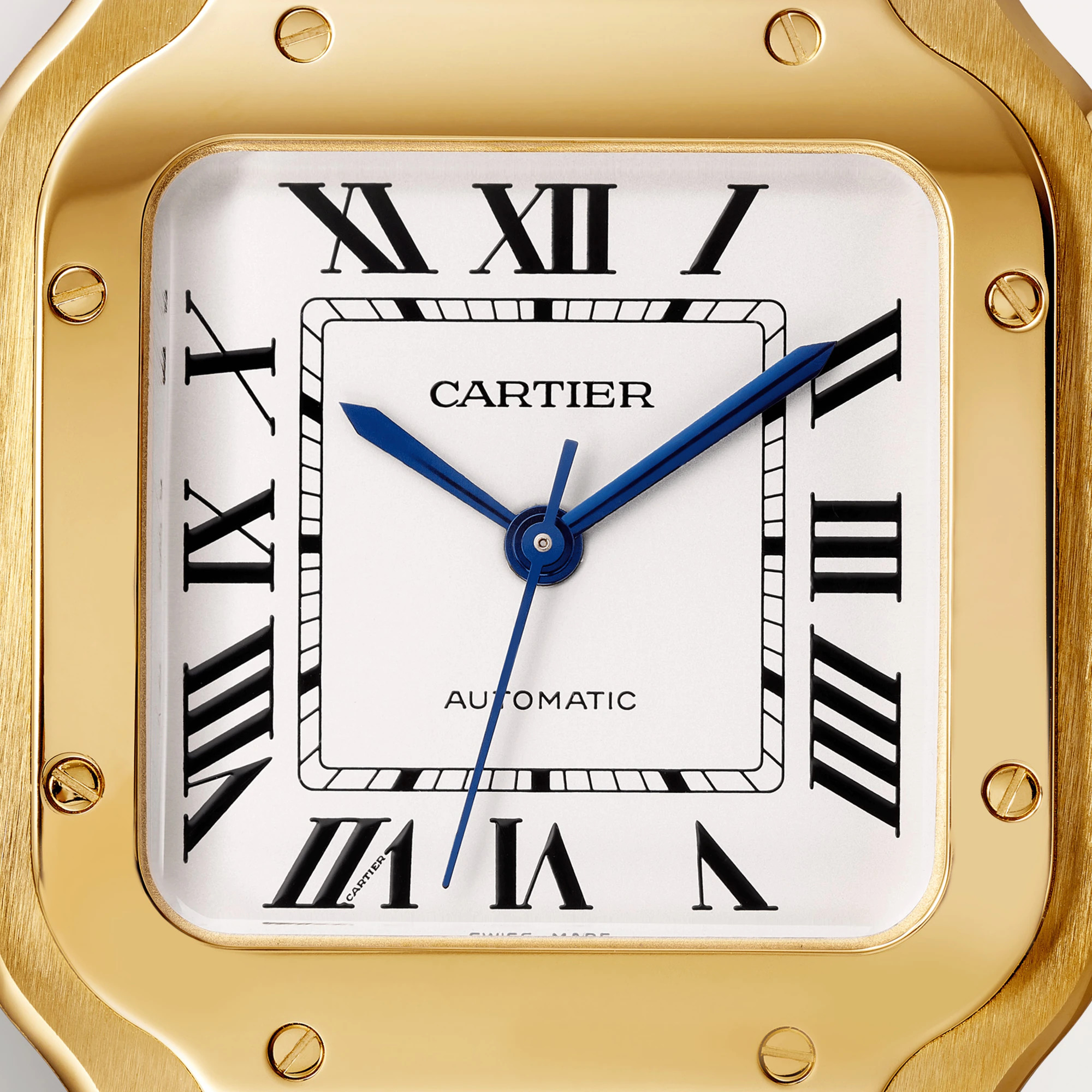 Cartier Santos 18K Yellow Gold Men’s Watch, WGSA0010