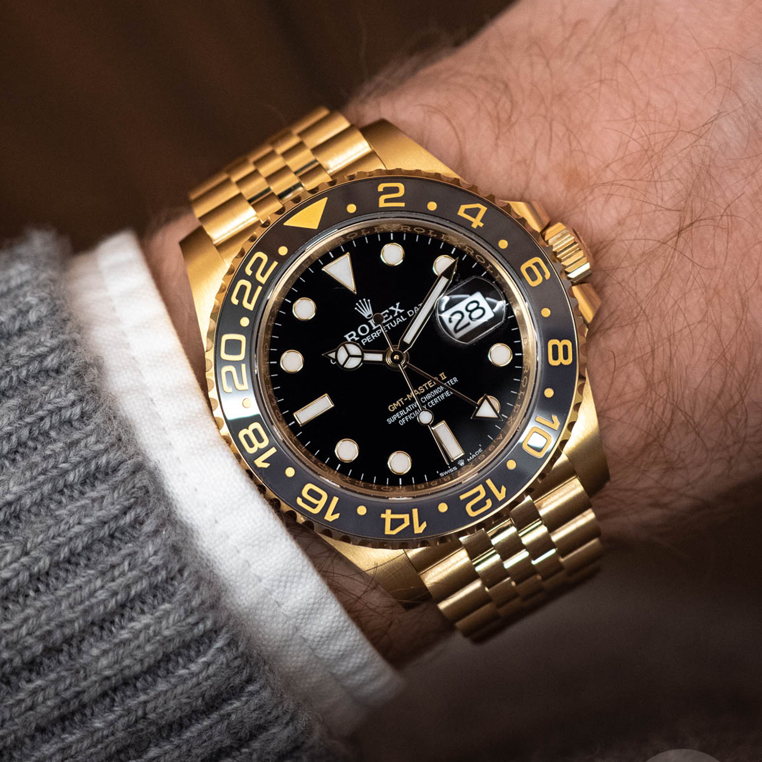 Rolex GMT-Master II NEW RELEASE 2023 Jubilee 18ct Yellow Gold 126718GR 40mm