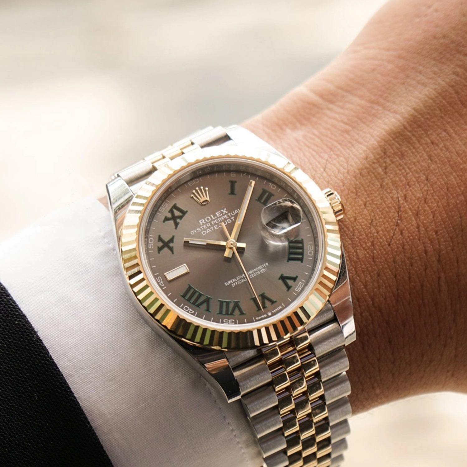 Rolex Datejust 41 Oystersteel and yellow gold Wimbledon - M126333-0020