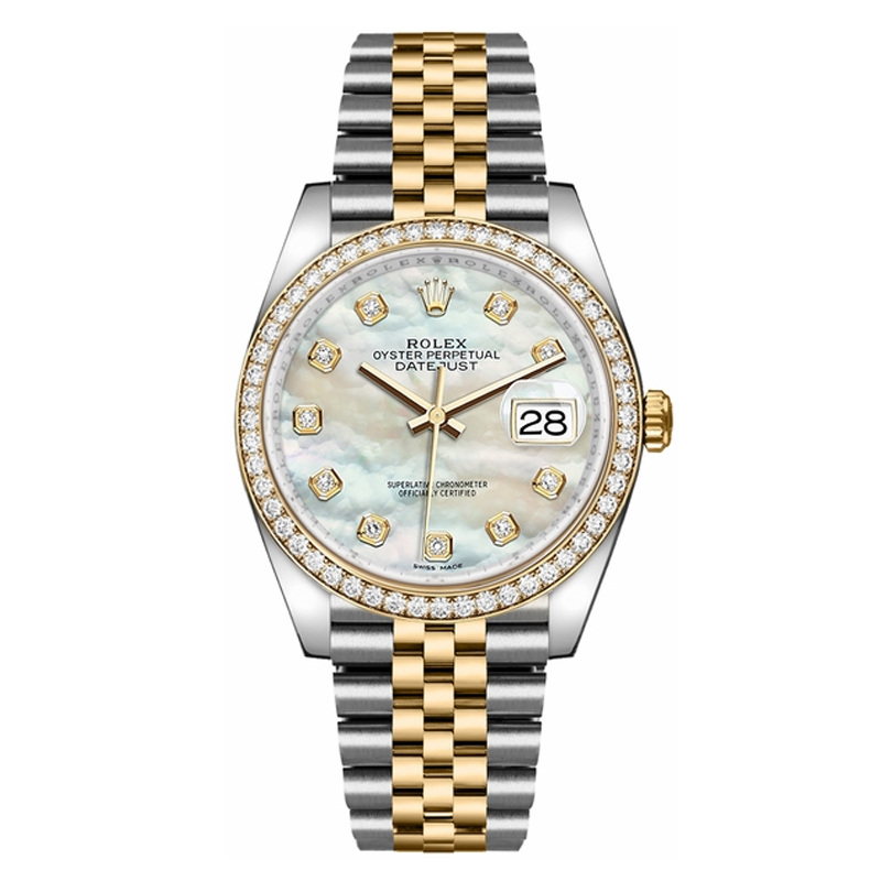 Rolex Lady Datejust 28mm Everose Diamond Bezel Two-Tone 279383 For Wom