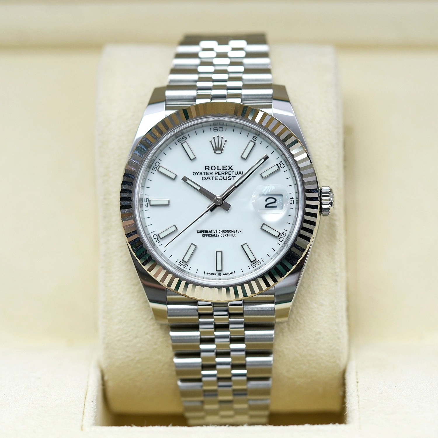 Rolex Datejust 41 126334-0010 Oystersteel and 18K White Gold