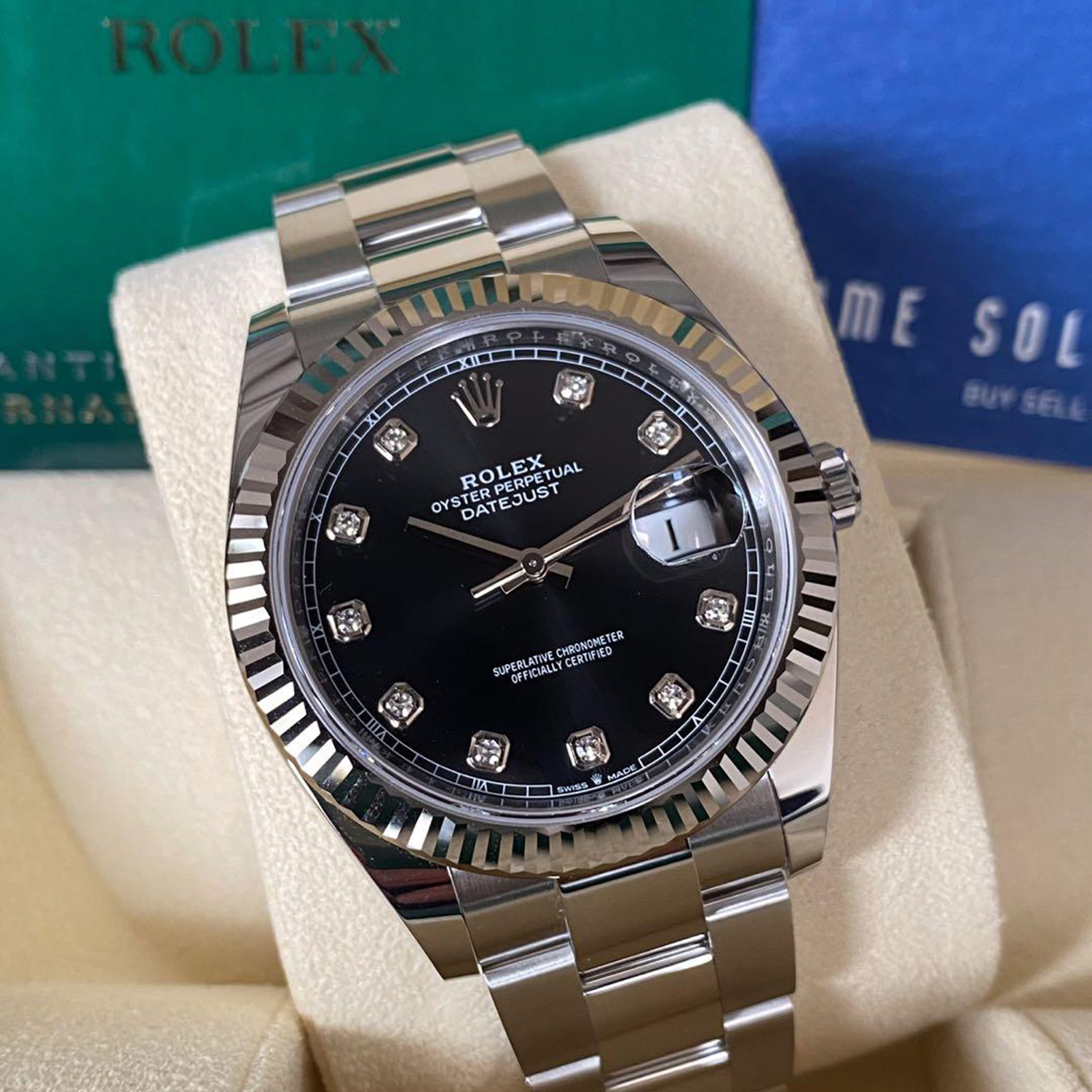 Rolex Datejust 41 Oystersteel Diamond-Set Dial m126334 Series