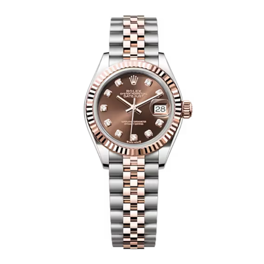 Rolex Lady-Datejust 28 Oystersteel and Everose Gold Women's Watch 2791