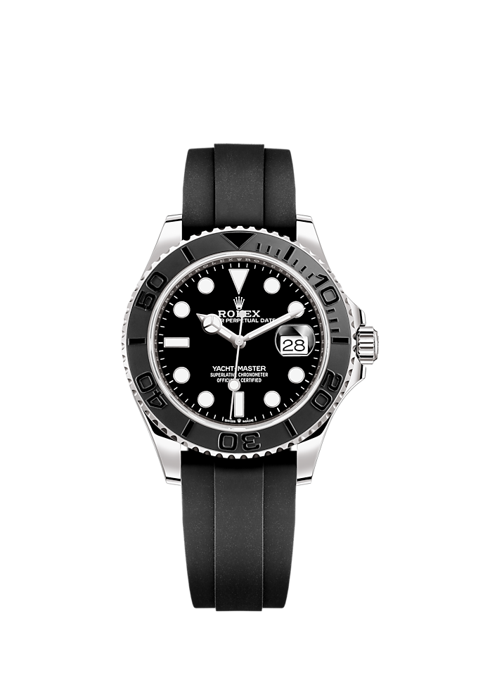 Rolex Yacht-Master 18k White Gold Oysterflex Bracelet 226659 40 mm