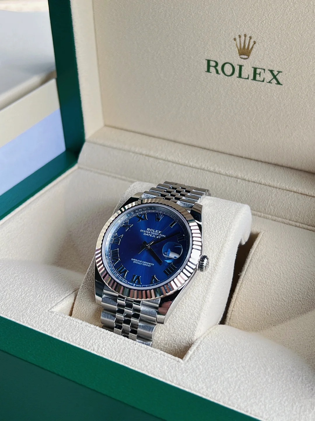 Rolex Datejust 41mm Blue Roman Jubilee m126334-0026