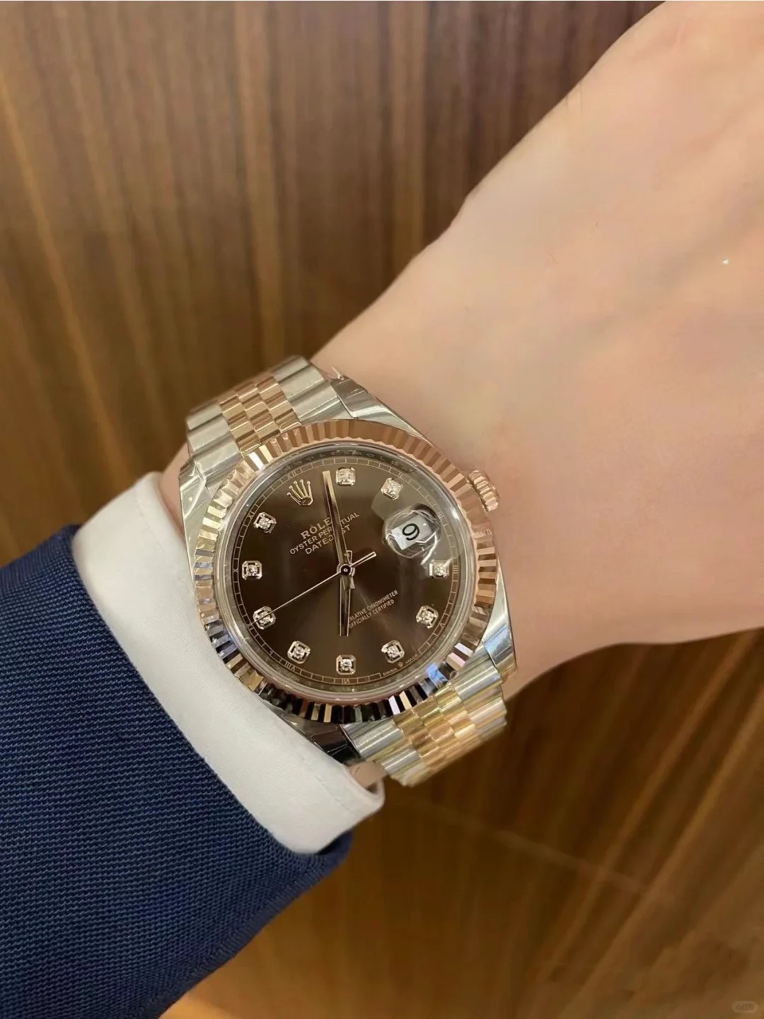 Rolex Datejust 41mm Chocolate Diamond Jubilee m126331-0004