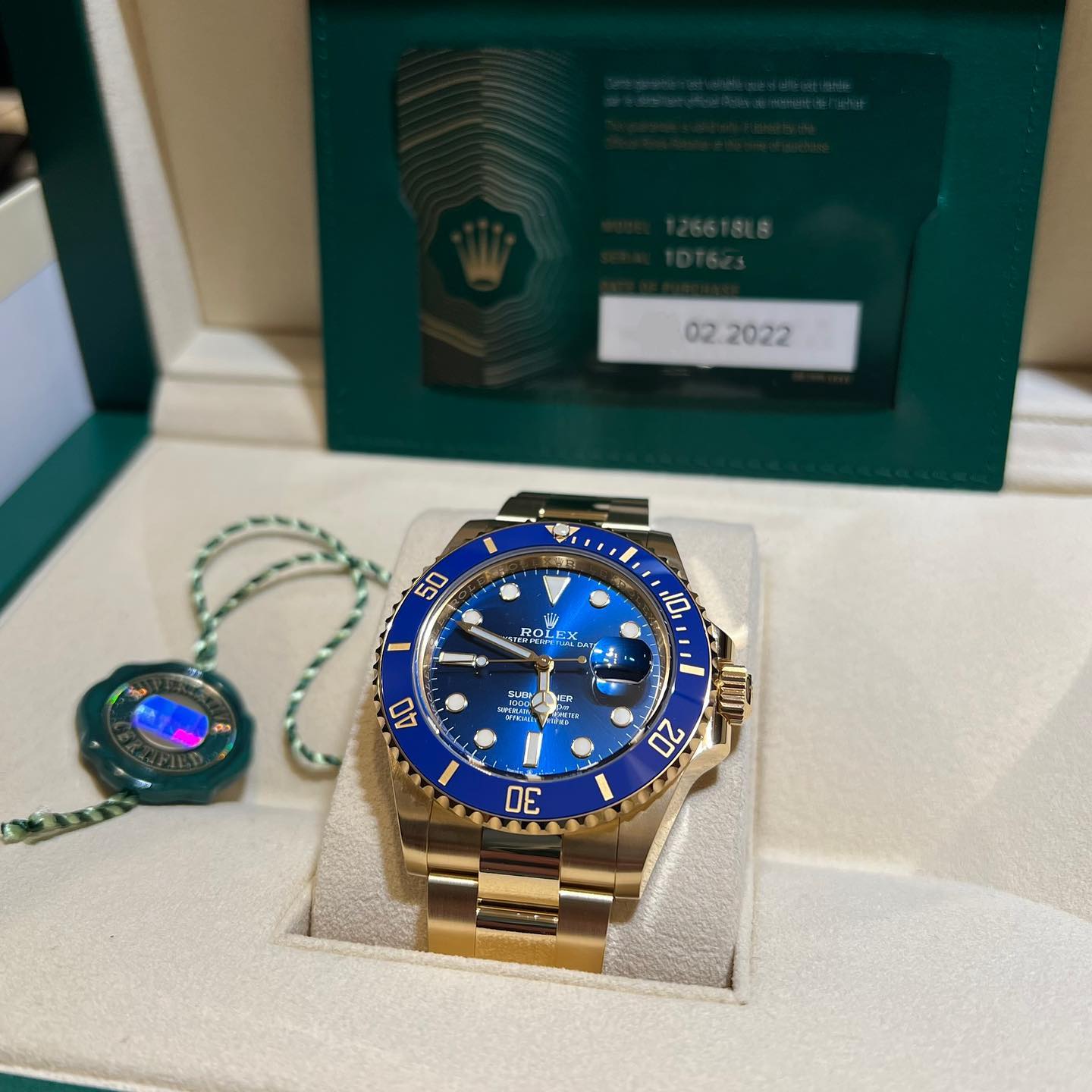 Rolex Perpetual Submariner m126618ln Series New 41mm