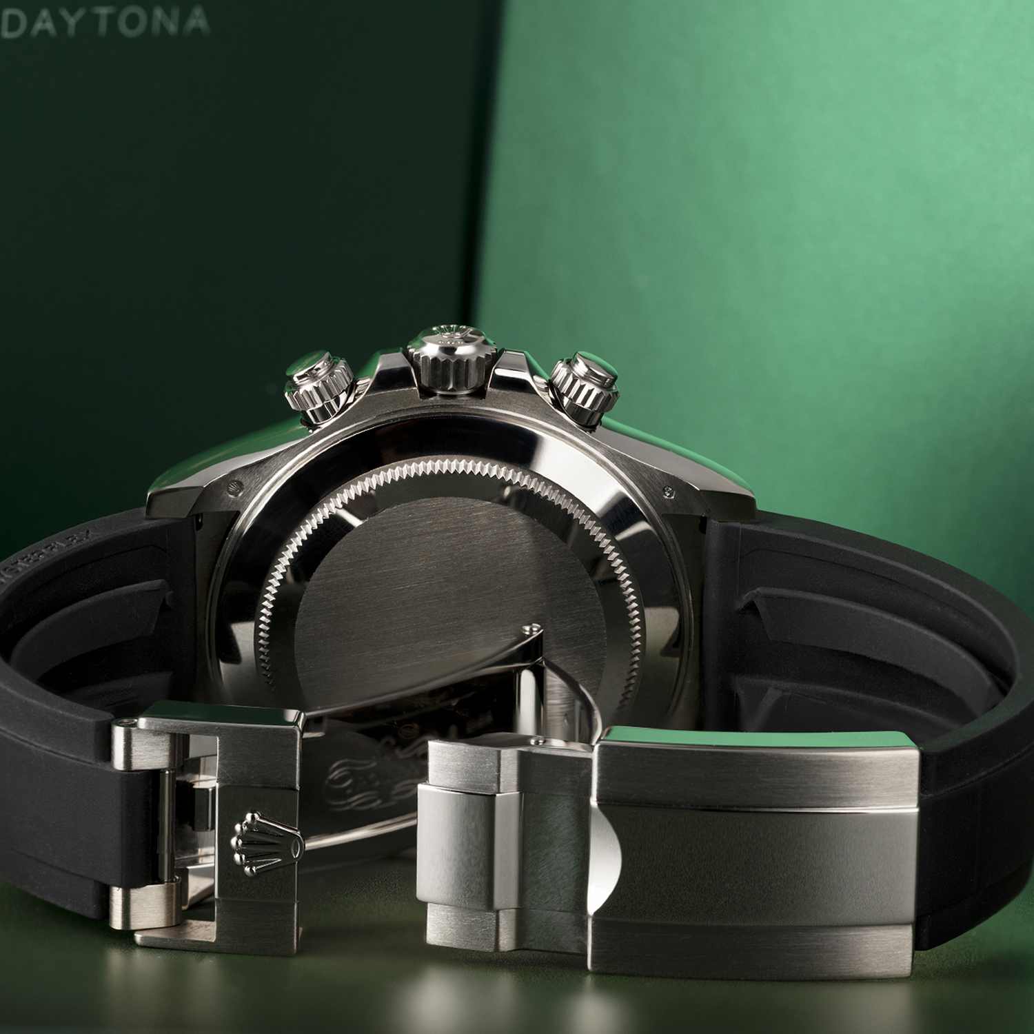 Rolex Daytona White Gold Black Dial Oysterflex Strap 116519LN-0025 Unw 40mm