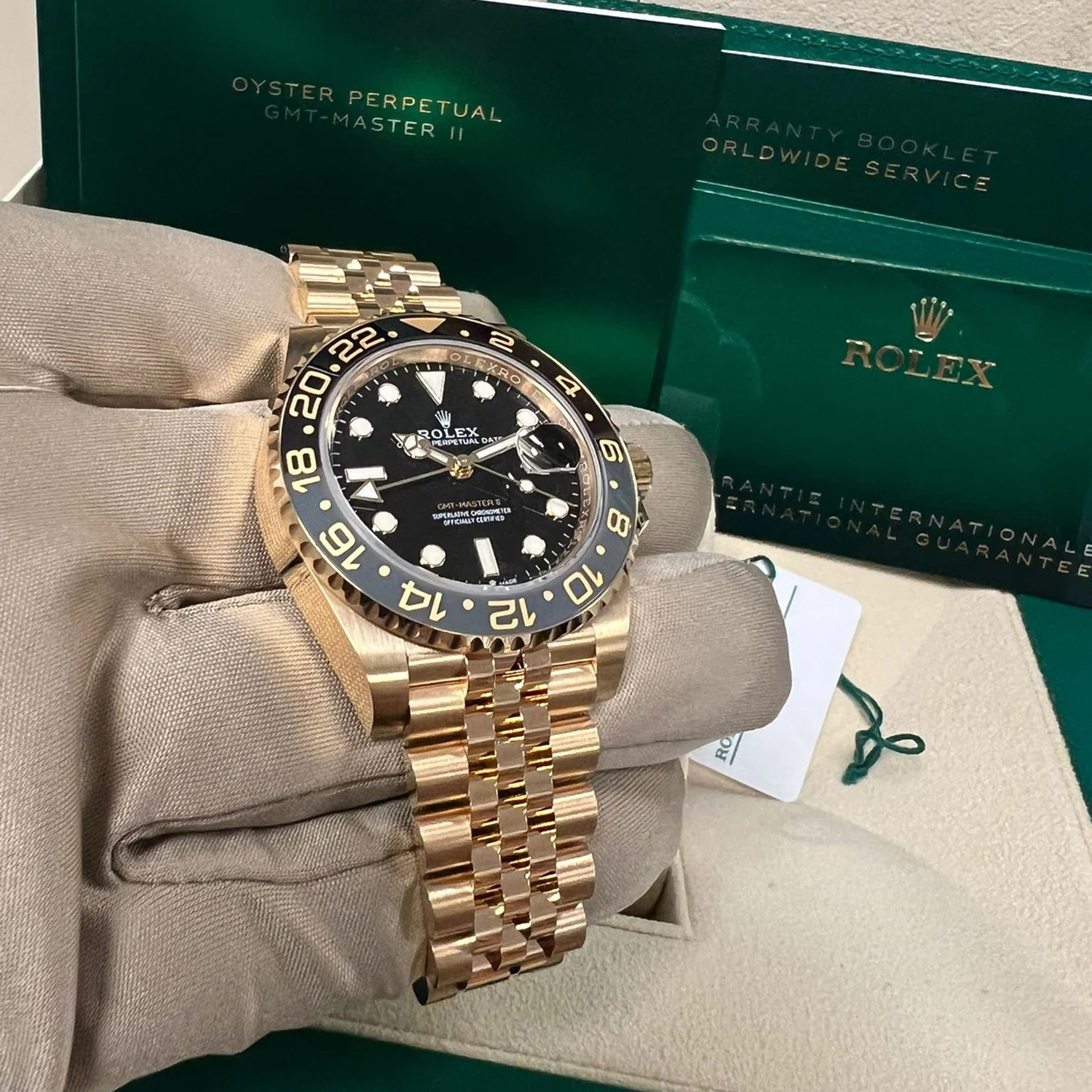 Rolex GMT-Master II NEW RELEASE 2023 Jubilee 18ct Yellow Gold 126718GR 40mm