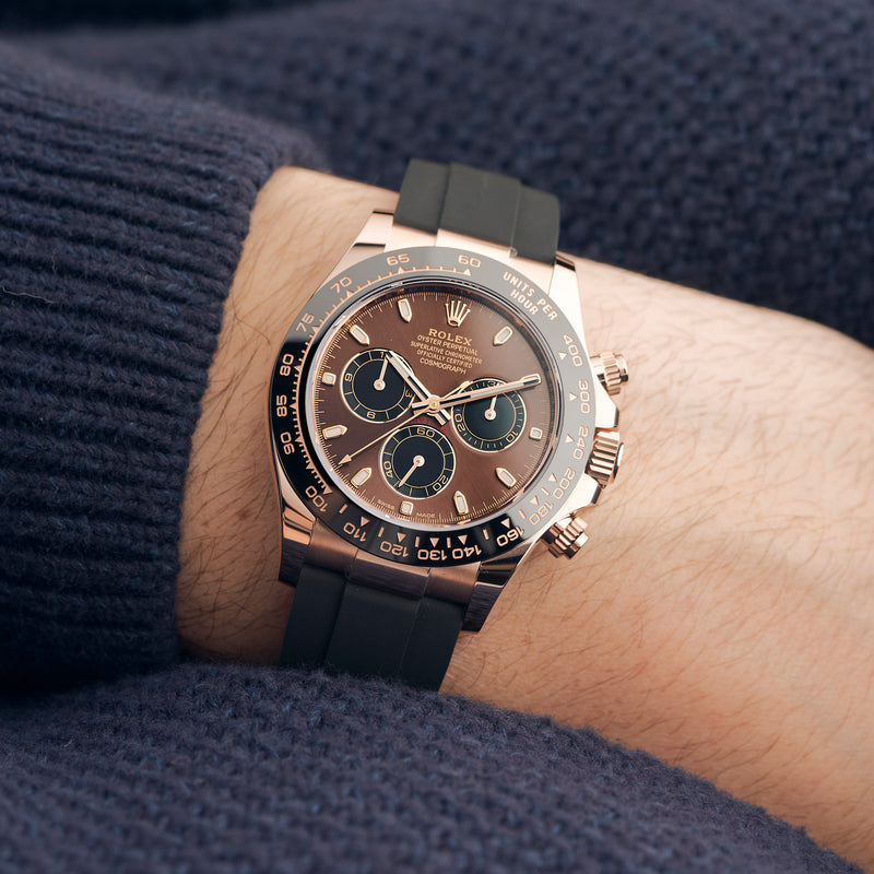 Rolex Cosmograph Daytona Everose Gold Chocolate Oysterflex M116515LN-0 40mm