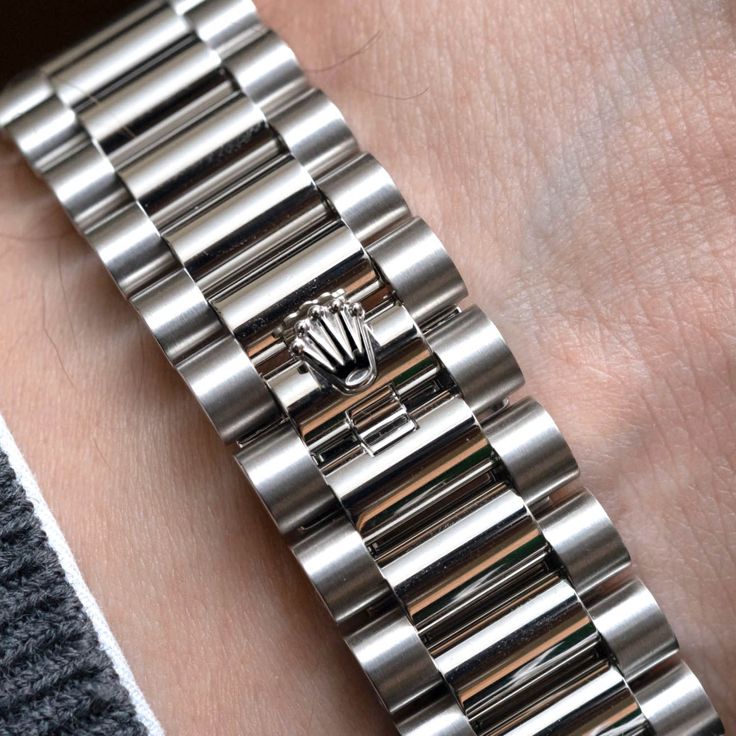 Rolex Oyster Perpetual Day-Date President 40mm in Platinum with Ice-Bl