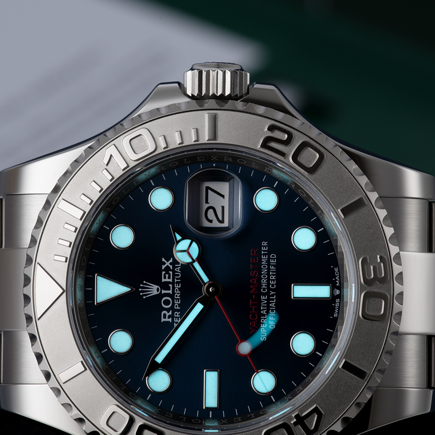 Rolex Yacht-Master 40 Stainless Steel and Platinum 126622 Series Unwor