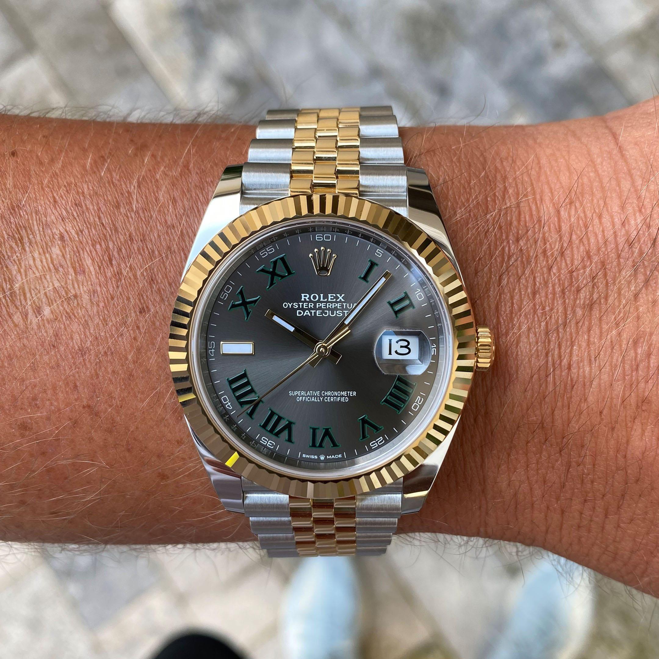Rolex Datejust 41 Oystersteel and yellow gold Wimbledon - M126333-0020