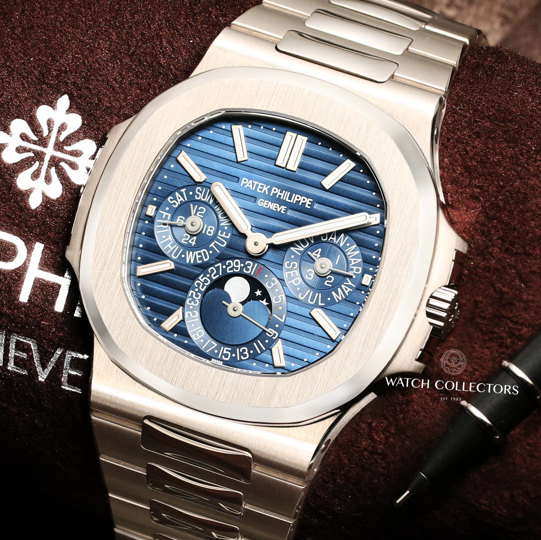 Best selling specialsPatek Philippe Nautilus White Gold 5740-1G-001 with Blue Sunburst dial