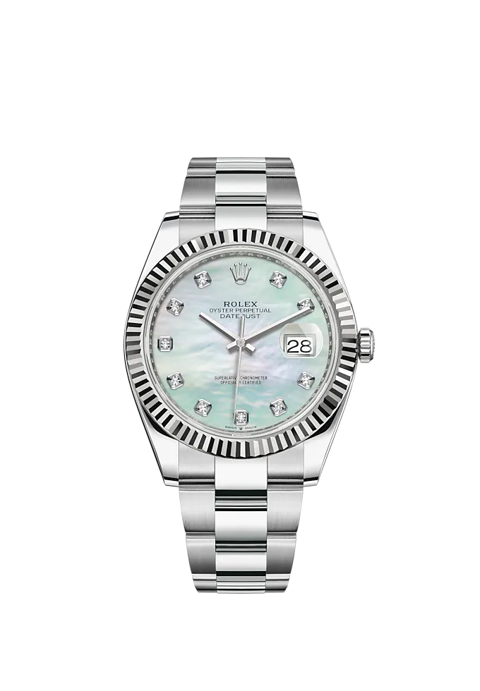 Rolex Datejust 41 Oystersteel Diamond-Set Dial m126334 Series