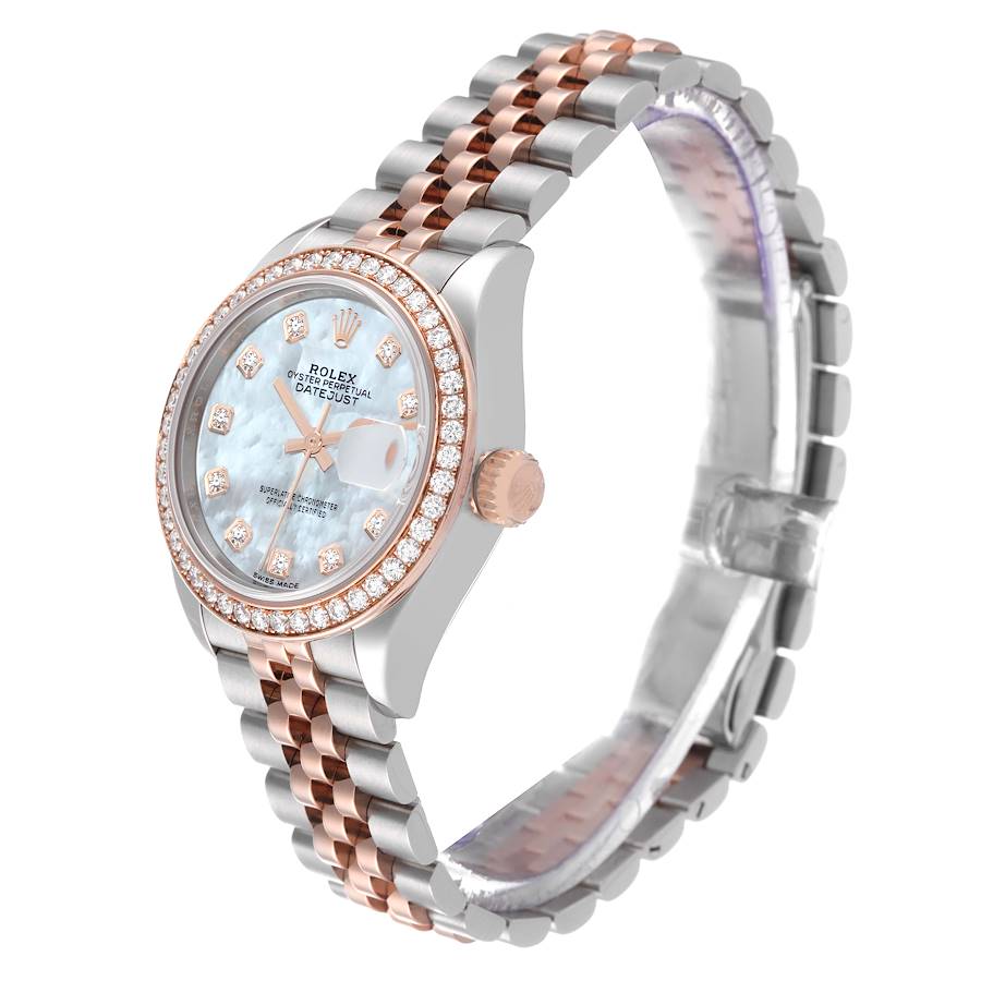 Rolex Lady Datejust 28mm Everose Diamond Bezel Two-Tone 279383 For Wom
