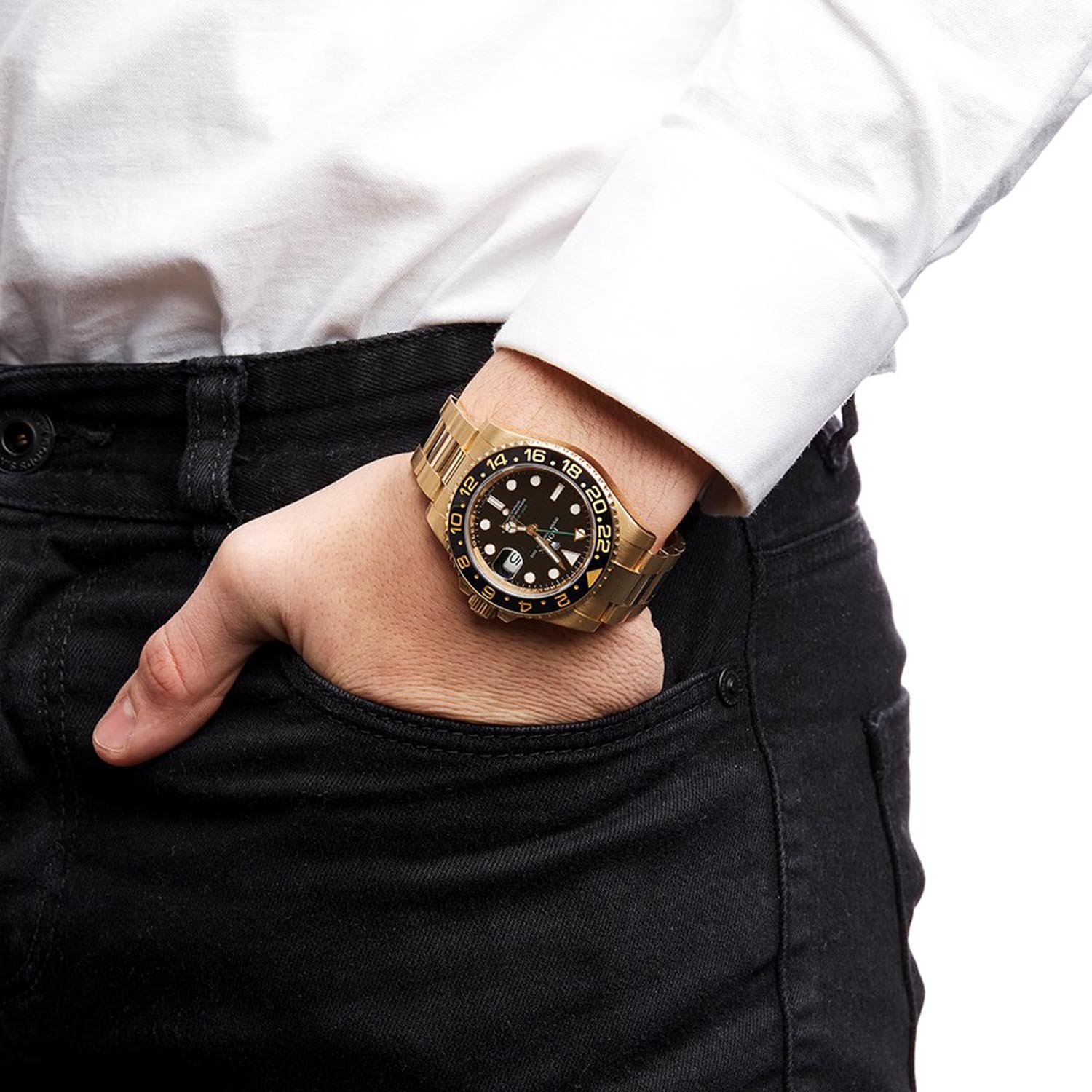 Rolex GMT Master II 18k Yellow Gold Oyster Bracelet 116718LN Unworn 40mm