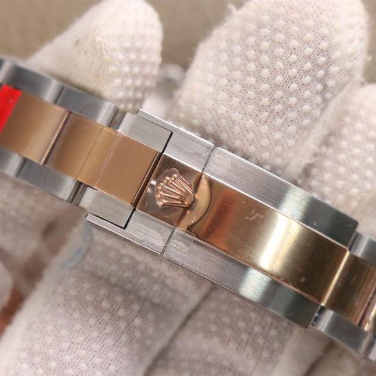 Rolex Yacht-Master 1 Rose Goldmix ( Black & Brown Dial ) Stainless Ste