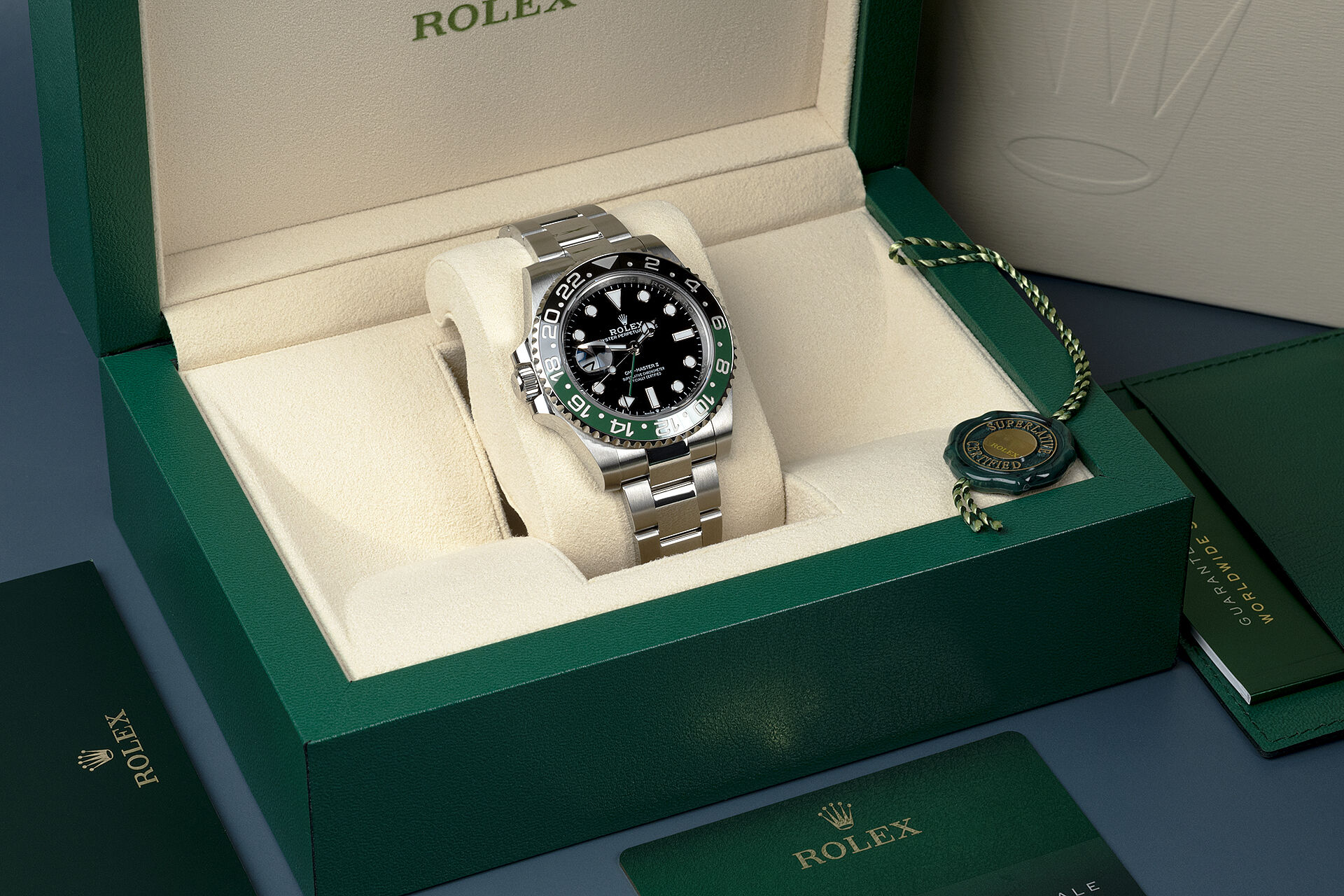 Rolex GMT-Master II Lefty Sprite Green And Black Bezel 126720VTNR-0002 40mm