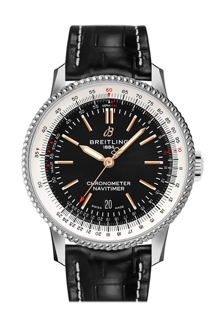 BRE Navitimer 1 40mm Black CROC A17326211 B1P1