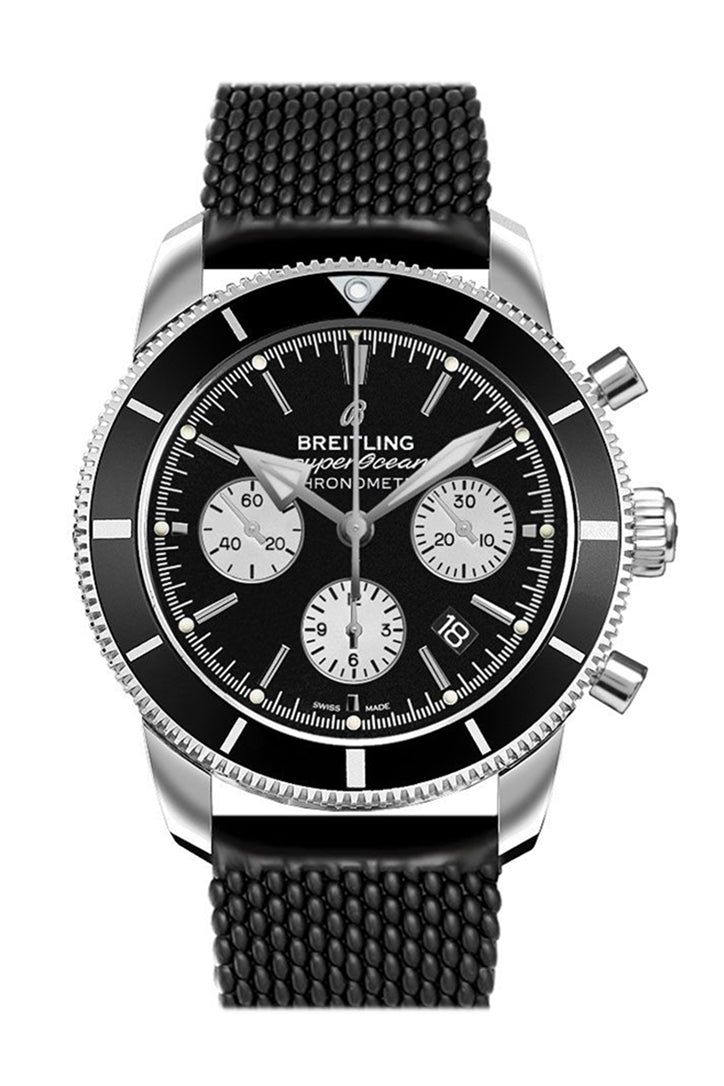 BRE Superocean Heritage B01	Black Rubber AB0162121 B1S1