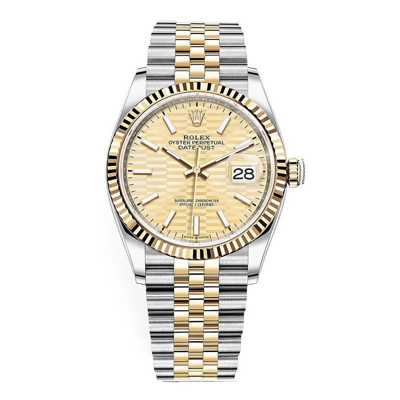 Rolex Datejust 36mm Golden Fluted Jubilee m126233-0039