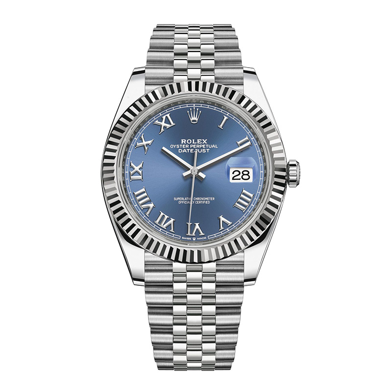 Rolex Datejust 41mm Blue Roman Jubilee m126334-0026