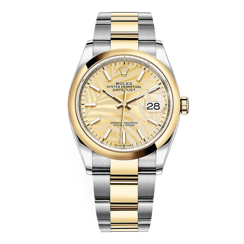 Rolex Datejust 36mm Golden Palm Oyster 126203-0038