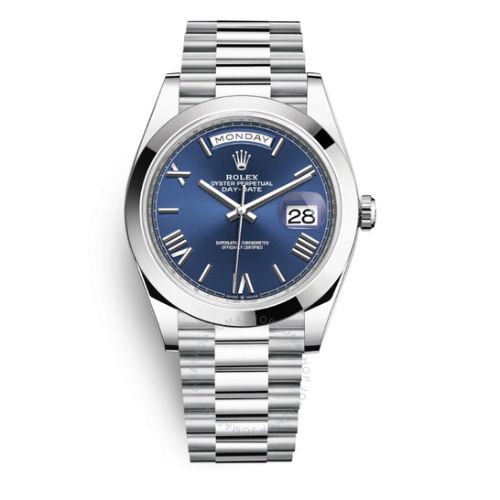 Day Date 40 Blue Dial Automatic Platinum