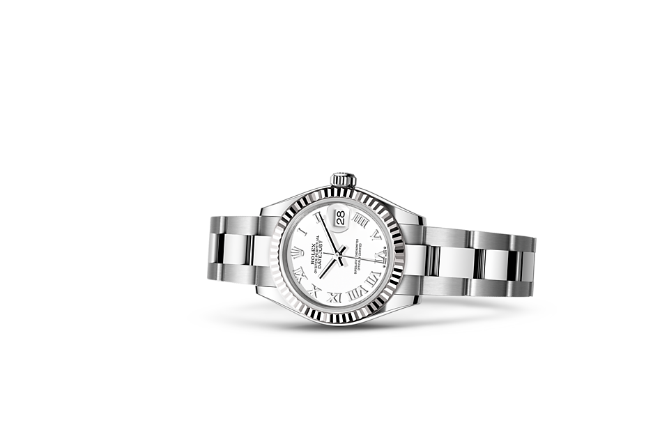 LADY-DATEJUST Oyster, 28 mm, Oystersteel and white gold  M279174-0020
