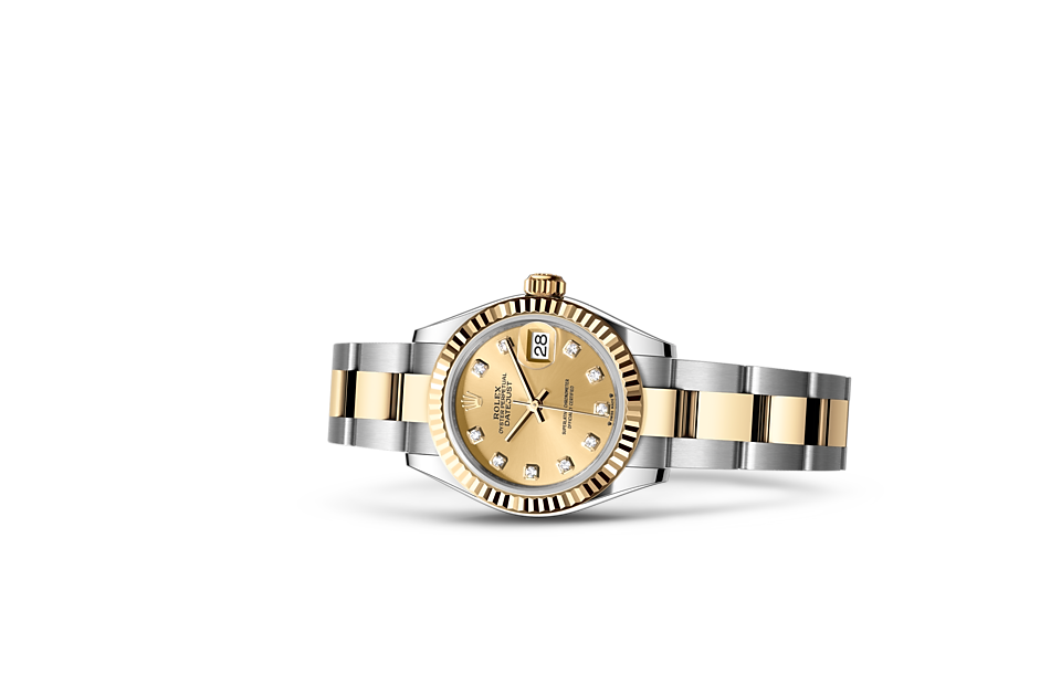 LADY-DATEJUST Oyster, 28 mm, Oystersteel and yellow gold  M279173-0012