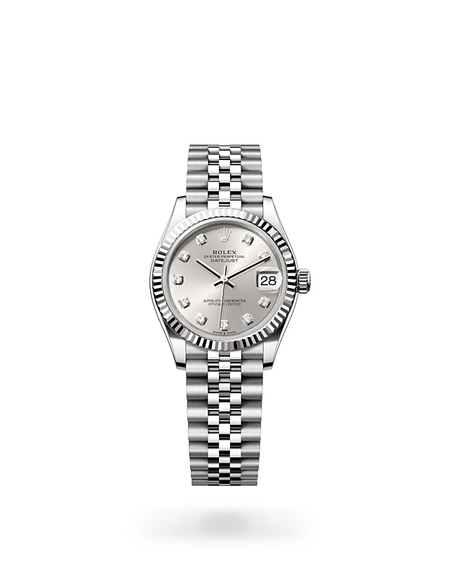 LADY-DATEJUST Oyster, 28 mm, Oystersteel and white gold  M279174-0015