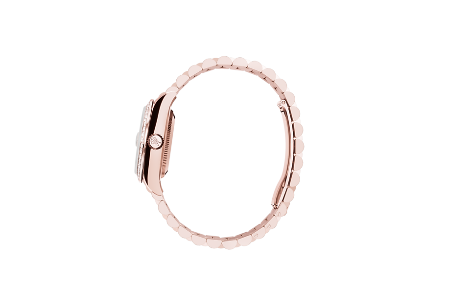 LADY-DATEJUST Oyster, 28 mm, Everose gold and diamonds  M279135RBR-0001