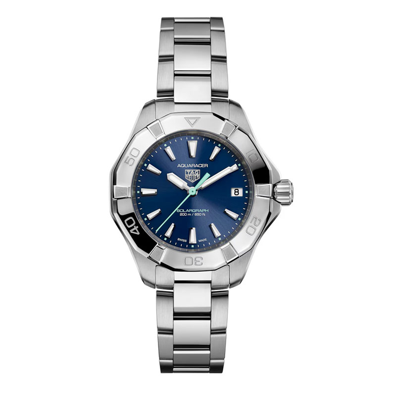 TAG HEUER AQUARACER PROFESSIONAL 200 QUARTZ SOLARGRAPH WATCH 	WBP1311.BA0005