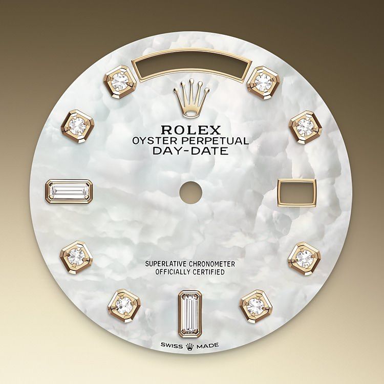 Rolex DAY-DATE 36 Oyster, 36 mm, yellow gold and diamonds