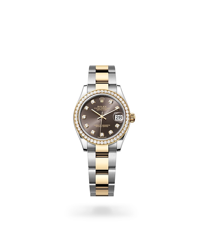 Rolex DATEJUST 31 Oyster, 31 mm, Oystersteel, yellow gold and diamonds  m278383rbr-0021