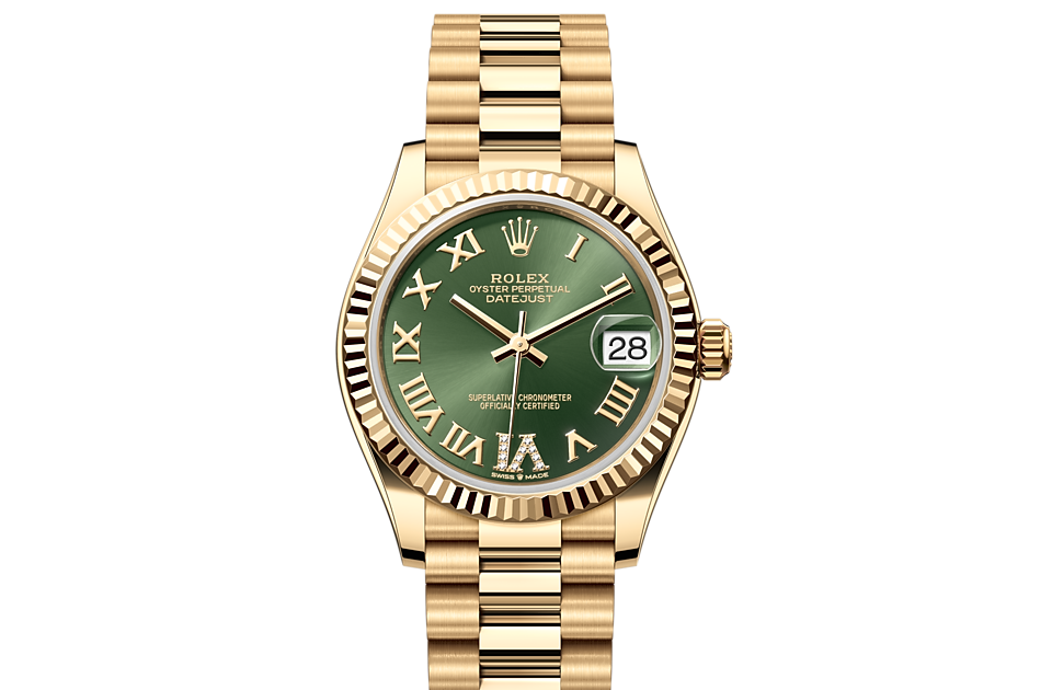 Rolex DATEJUST 31 Oyster, 31 mm, yellow gold  M278278-0030