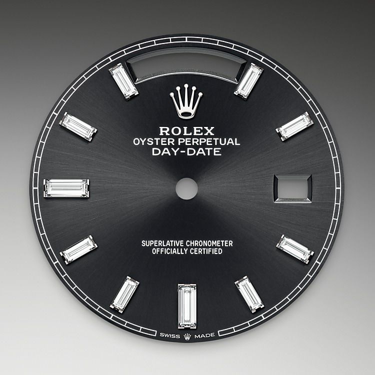 Rolex DAY-DATE 40 Oyster, 40 mm, white gold and diamonds