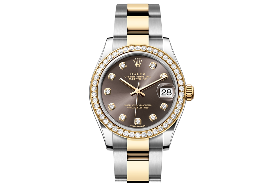 Rolex DATEJUST 31 Oyster, 31 mm, Oystersteel, yellow gold and diamonds  m278383rbr-0021
