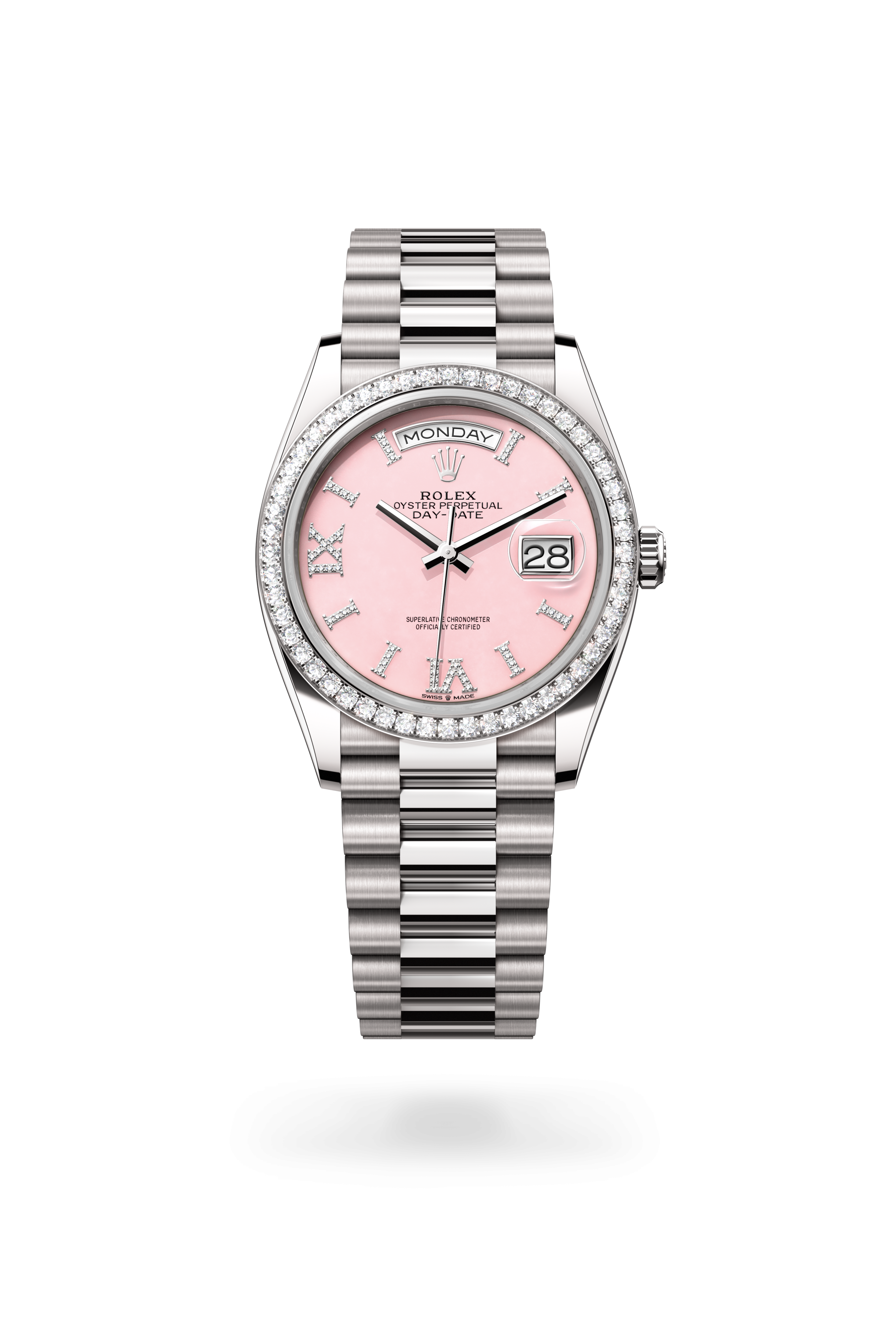 Rolex DAY-DATE 36 Oyster, 36 mm, white gold and diamonds