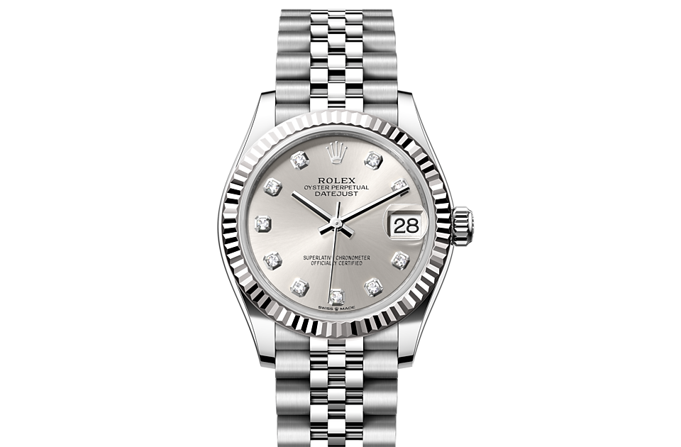 Rolex DATEJUST 31 Oyster, 31 mm, Oystersteel and white gold  m278274-0030