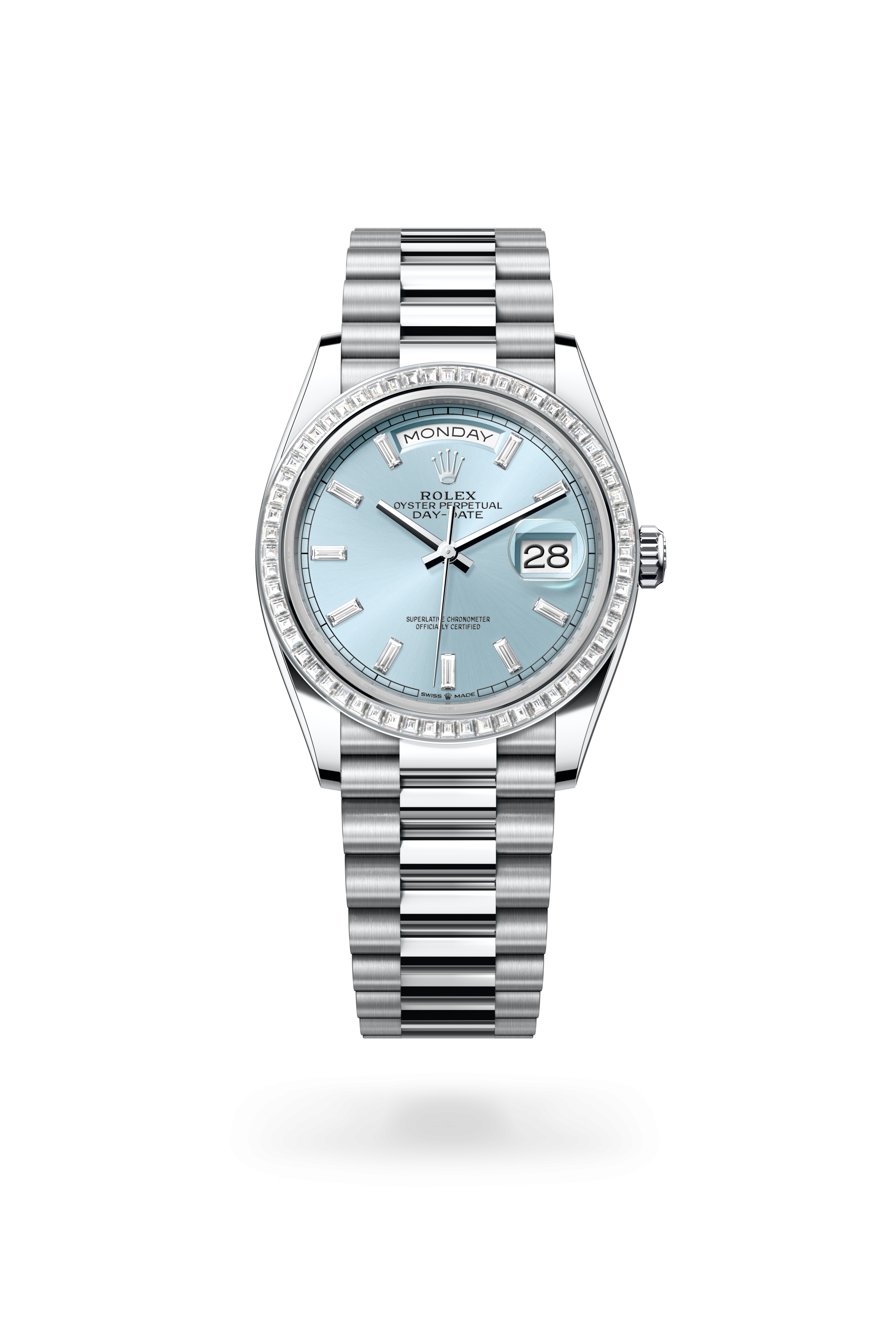Rolex DAY-DATE 36 Oyster, 36 mm, platinum and diamonds