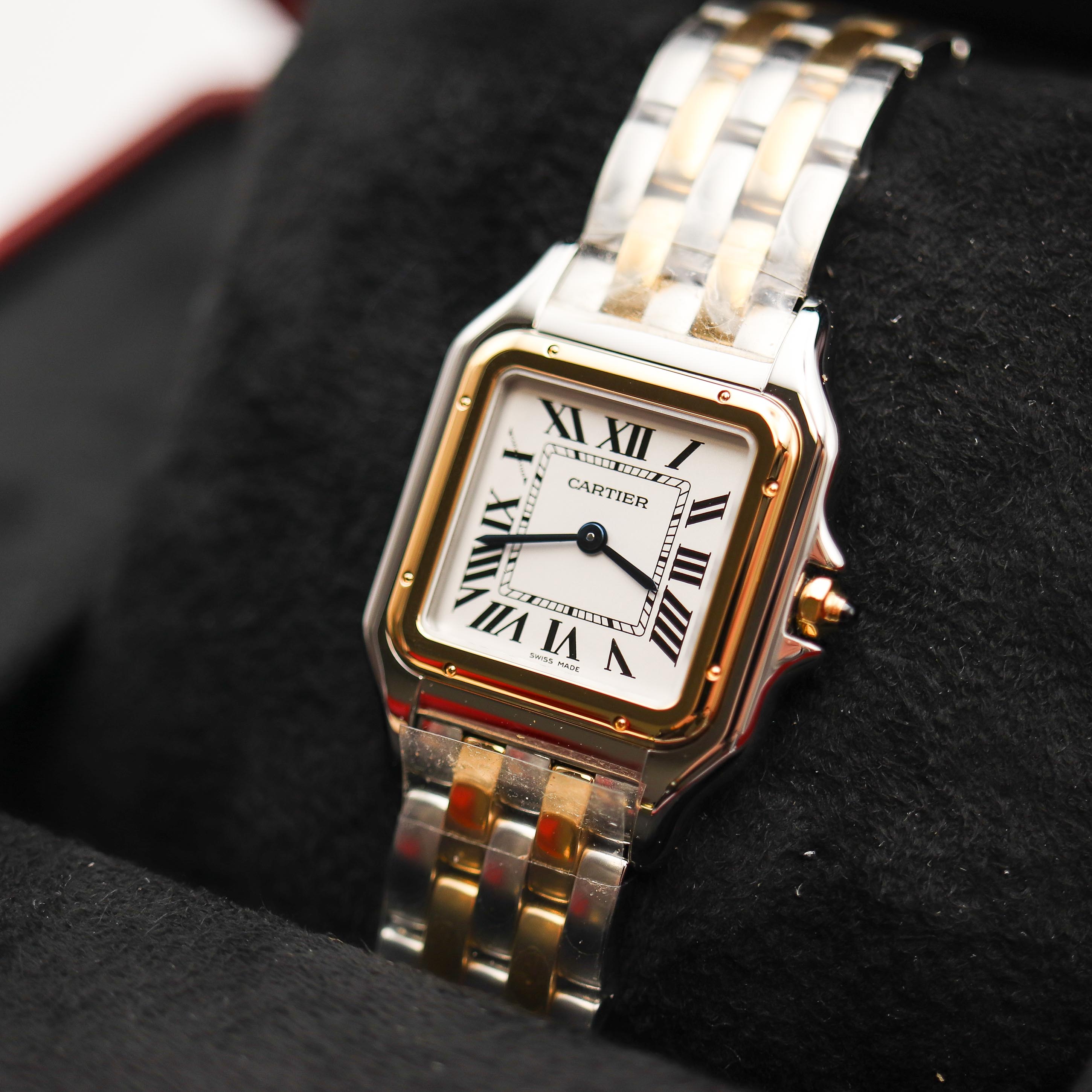 Cartier Panthère Stainless Steel & 18K Yellow Gold Ladies Watch, W2PN0007
