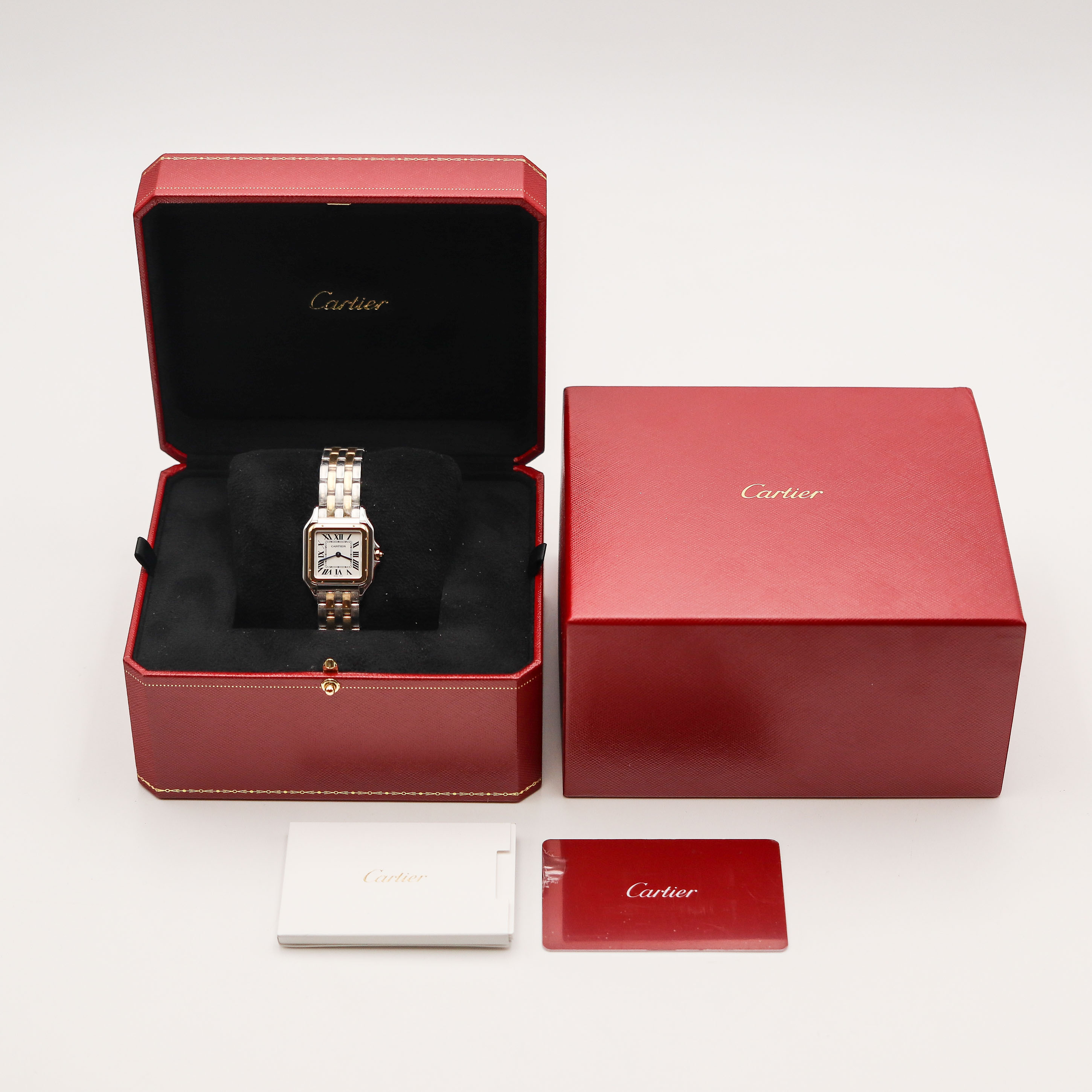 Cartier Panthère Stainless Steel & 18K Yellow Gold Ladies Watch, W2PN0007