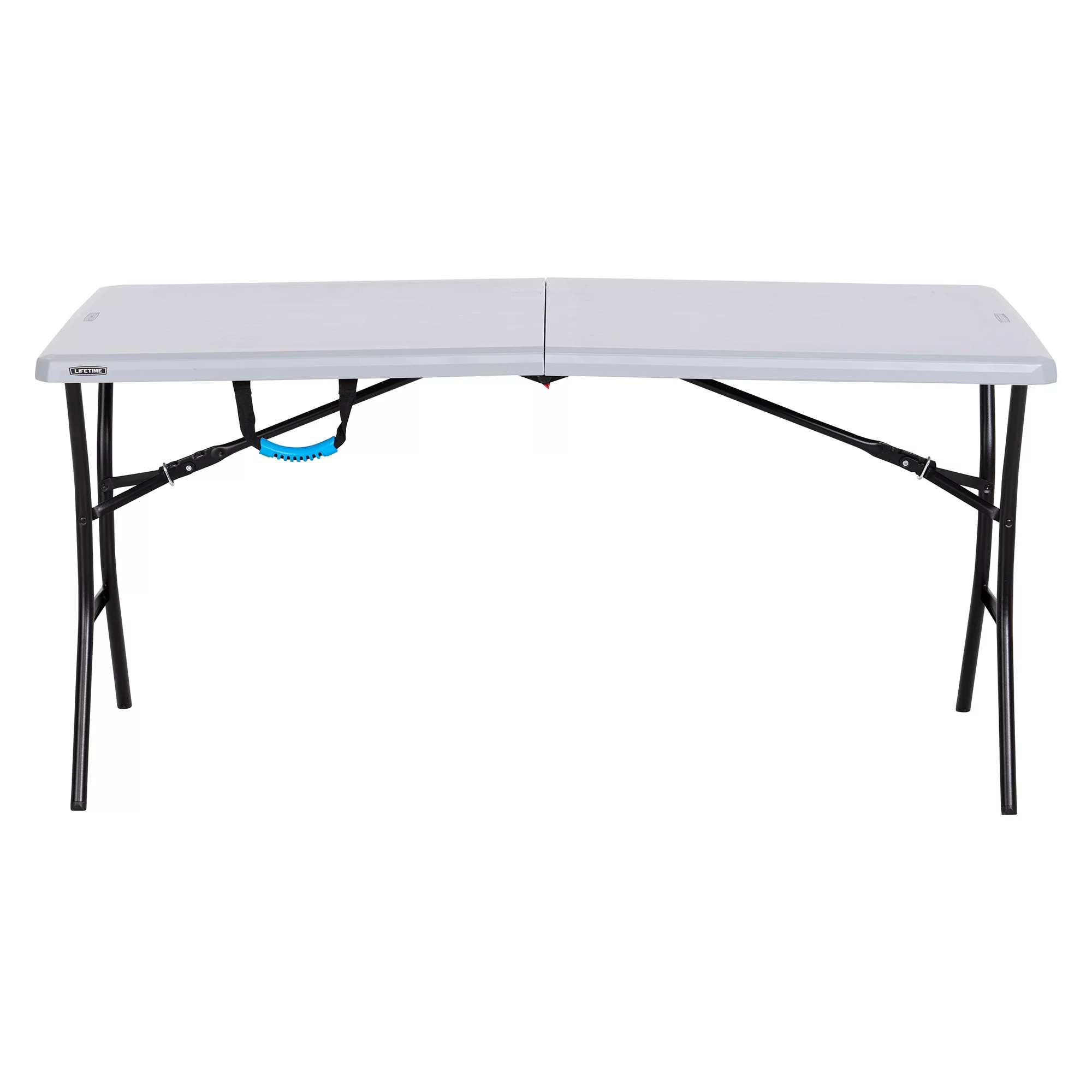 Lifetime 5 Foot Rectangle Fold in Half Table Indoor Outdoor Essential lifetime-5-foot-rectangle-fold-in-half-table-indoor-outdoor-essential