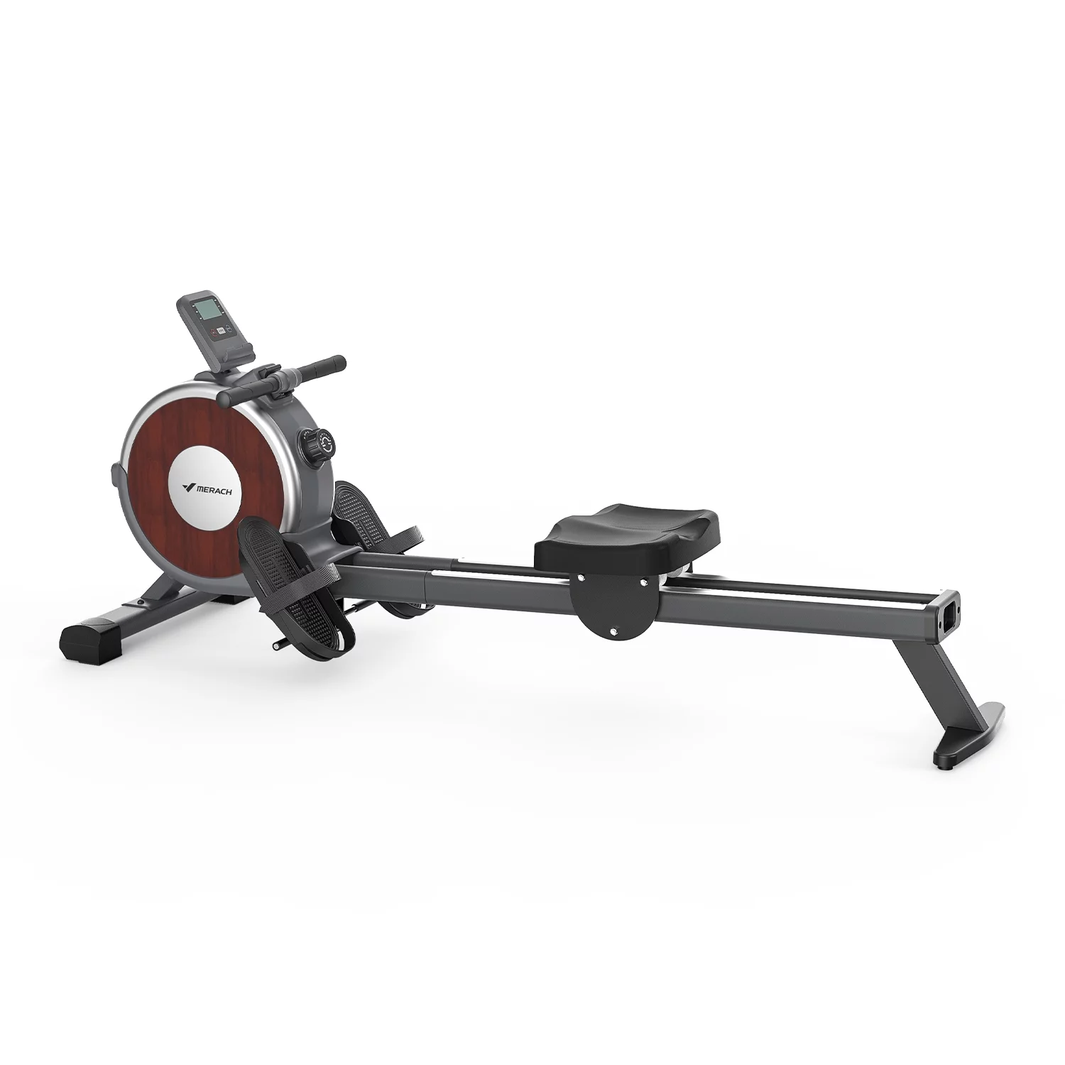MERACH Rowing Machine Quiet 16 Levels of Resistance Bluetooth Black Rower for Home